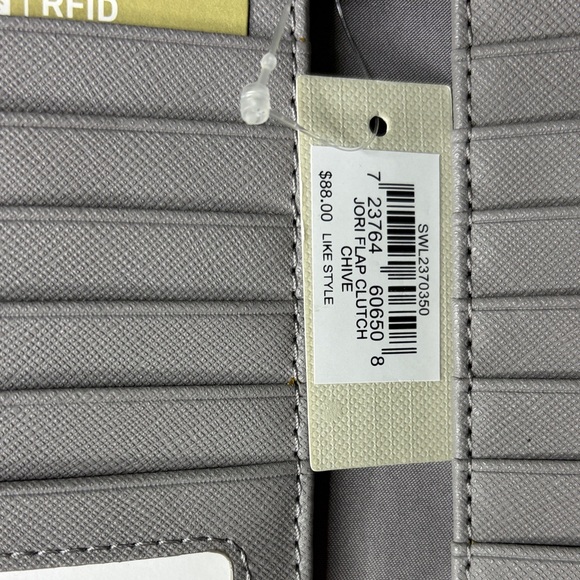 NWT Fossil Talia hobo comes with wallet chive Suede & Leather Shoulder Hobo Bag - Picture 7 of 14